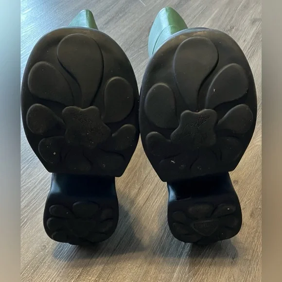 John Fluevog Green Paloma Boots Size 8 - Picture 10 of 12